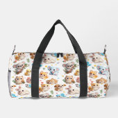 3D-Tierdruck farbenfroh Duffle Bag (Rückseite)