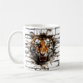 3D Tiger Wall Break - Paradies für Kletterhexen: Kaffeetasse (Links)