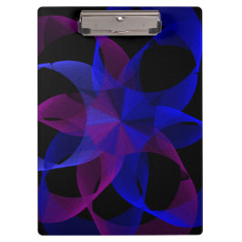3D To 2D Cylinder Ring Geometric Clipboard Klemmbrett