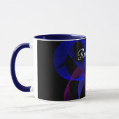 3D To 2D Cylinder Ring Geometric Coffee Mug Tasse (Links)
