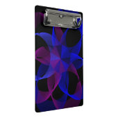 3D To 2D Cylinder Ring Geometric Mini Clipboard Klemmbrett (Schrägansicht)