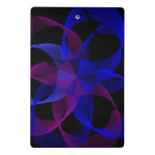 3D To 2D Cylinder Ring Geometric Mini Clipboard Klemmbrett (Rückseite)