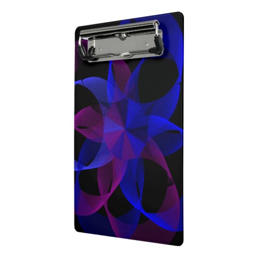 3D To 2D Cylinder Ring Geometric Mini Clipboard Mini Klemmbrett (Gewinkelt2)