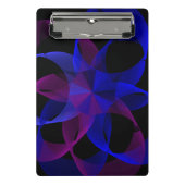 3D To 2D Cylinder Ring Geometric Mini Clipboard Mini Klemmbrett (Vorderseite)