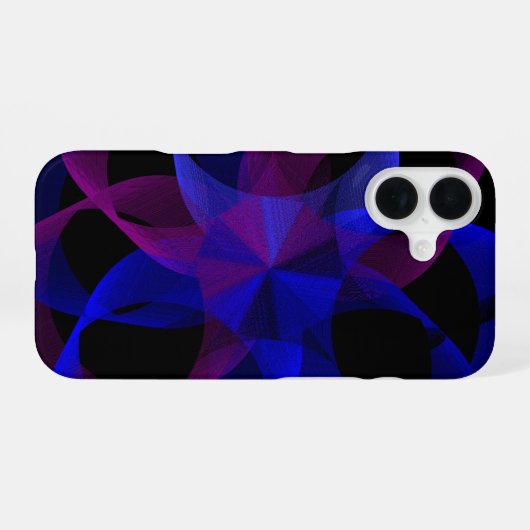 3D To 2D Geometric Cylinder iPhone 16 Case iPhone 16 Hülle (Rückseite (Horizontal))