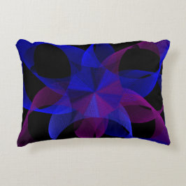 3D To 2D Geometric Cylinder Ring Accent Pillow Dekokissen