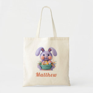 3D-Ton-Hasen-Ostern Personalisierte Einkaufstasche