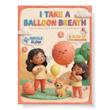 3D-Ton-Puttes-Kind-Ballon-Atmung-Bildungsmaterial