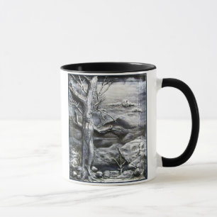 3D Treeman Black and White Kaffeemaschine Tasse