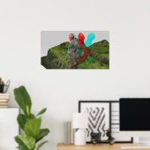 3D-Troll-Ausfahrt und Touch Poster (Heimbüro)