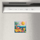 3D Tropische Früchte Magnet (In Situ (Geschirrspüler))