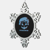 3D Trumpkin Halloween wieder groß Schneeflocken Zinn-Ornament (Rechts)