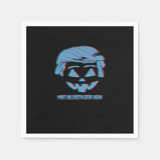 3D Trumpkin Halloween wieder groß Serviette (Vorderseite)