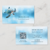 3D Turtle Beach Front Rentals Visitenkarte (Vorne/Hinten)