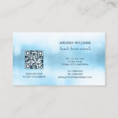 3D Turtle Beach Front Rentals Visitenkarte (Rückseite)