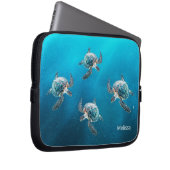3D Turtles Coastal Laptopschutzhülle (Vorne Rechts)