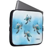 3D Turtles Coastal Laptopschutzhülle (Vorne Rechts)