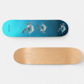 3D Turtles Coastal Skateboard (Horizontal)