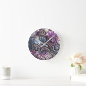 3d Twist 01 Runde Wanduhr (Zuhause)