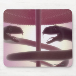 3d übertrug medizinischen Caduceus Mousepad