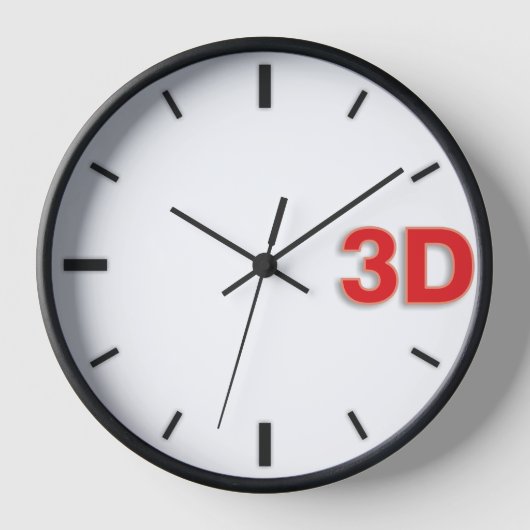 3D-Uhr 2. Rd. Uhr (Vorderseite)