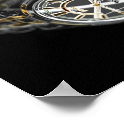 3D-Uhr Poster (Ecke)