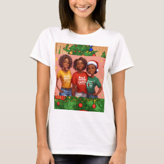 3D Ultra Defined African American Santa T-Shirt