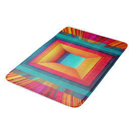 3D Unendliche Geometrische Neon-Badematte Badematte