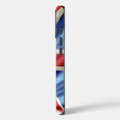 3D-Union-Flagge/Jack-Design Case-Mate iPhone Hülle (Rückseite / Links)
