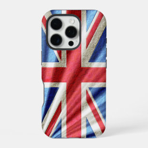 3D-Union-Flagge/Jack-Design iPhone 16 Pro Hülle