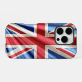 3D-Union-Flagge/Jack-Design iPhone Hülle (Rückseite (Horizontal))