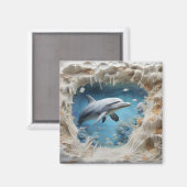 3D-Unterwasser-Dolphin Magnet (Vorderseite/Rückseite)