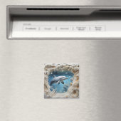3D-Unterwasser-Dolphin Magnet (In Situ (Geschirrspüler))