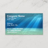 3D-Unterwasserwelt Visitenkarte (Vorderseite)