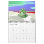 3D Urlaub und Saison Szenen Kalender (Jan 2027)