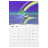 3D Urlaub und Saison Szenen Kalender (Mär 2027)