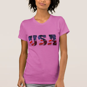 3D USA-Fahne Patriotische Retro T-Shirts