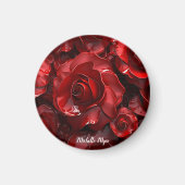3d Valentine Rote Rosen Magnet (Vorne)