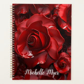 3D Valentine-Rote Rosen Planer (Vorderseite)