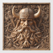 3D-Viking-Fensterklammer Fensteraufkleber (Blatt)