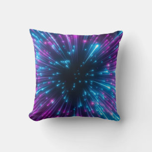 3D, violette Feuerwerk, Urknall, Galaxie, abstrakt Kissen
