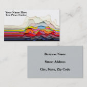 3D-Visitenkarten für abstraktes Design Visitenkarte (Vorne/Hinten)