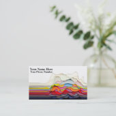 3D-Visitenkarten für abstraktes Design Visitenkarte (Stehend Vorderseite)