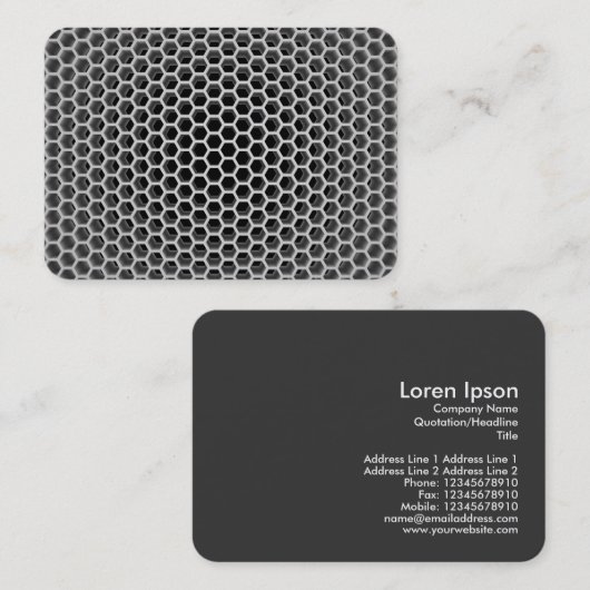 3D-Wabenküre Visitenkarte (Vorne/Hinten)