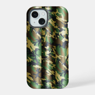 3D Wald Tarnung iPhone 15 Hülle