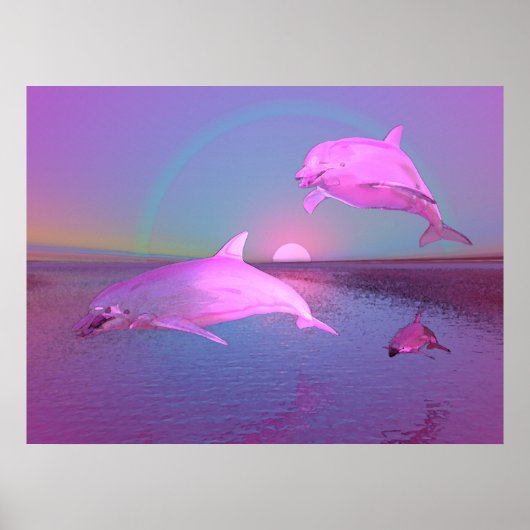 3D Wasserfantasy Water Scene Poster (Vorne)