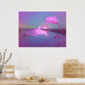 3D Wasserfantasy Water Scene Poster (Küche)