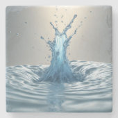 3D-Wasserspritzer Steinuntersetzer (Vorderseite)