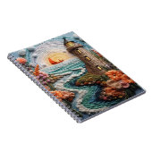 3D-Wasserstraße und Leuchtturm Notizblock (Rechte Seite)