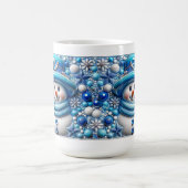 3D-Weihnachts-Schneemann Kaffeetasse (Mittel)